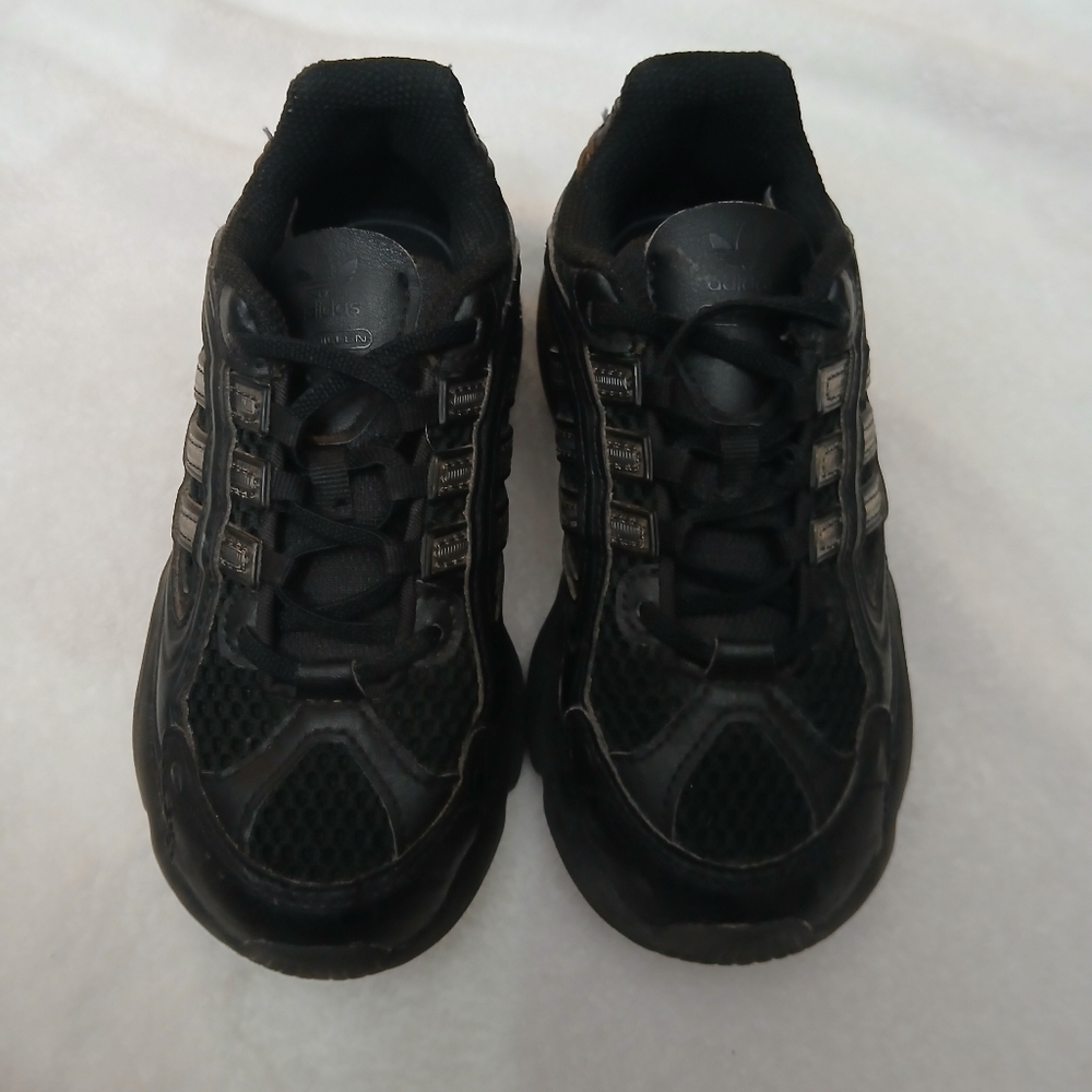 The Adidas Youth Sneaker in black, size 13K